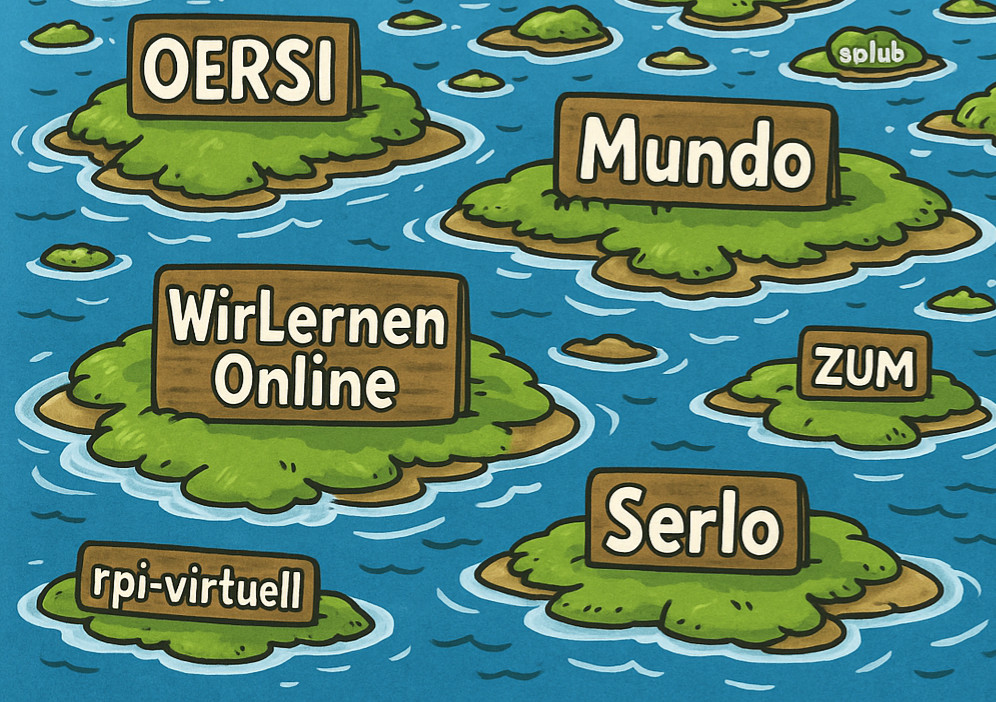 Plattformem als Inseln (ein KI generiertes Bild)